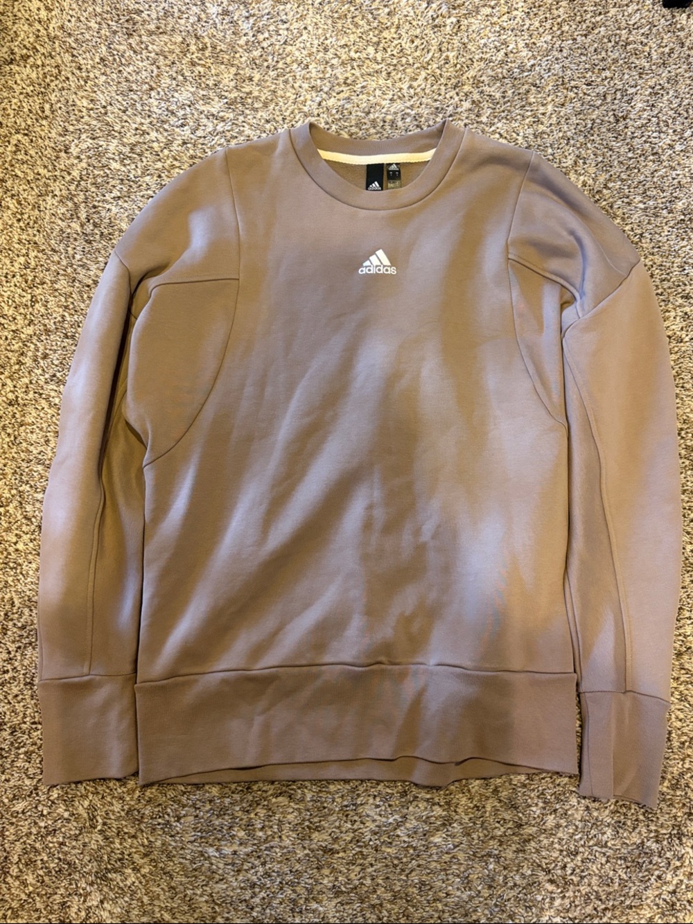 adidas Men's Crewneck Sweatshirt - Taupe Brown